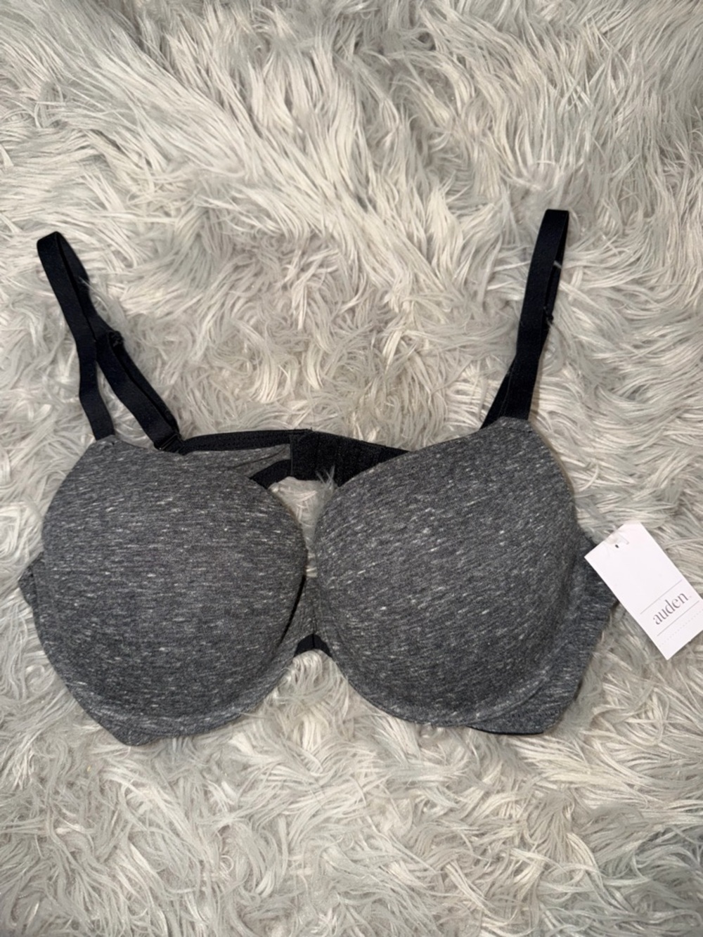 Auden Charcoal Heather Molded T-Shirt Bra